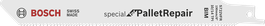 Specjalne ostrze BIM do piły szablastej Bosch do naprawy palet.