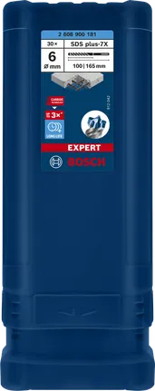 Zestaw wierteł Bosch EXPERT SDS plus-7X 6×100×165 mm.