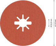 Tarcza fibrowa Bosch EXPERT R782 X-LOCK 115 mm G 60.