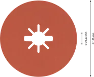 Tarcza fibrowa Bosch EXPERT R782 X-LOCK 115 mm, ziarnistość 80.