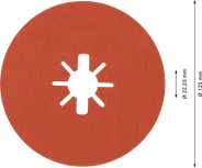 Tarcza fibrowa Bosch EXPERT R782 Prisma Ceramic X-LOCK 125 mm.