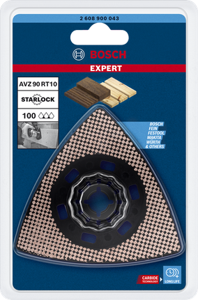 Płyta szlifierska Bosch EXPERT AVZ 90 RT10 z węglikiem spiekanym, ziarnistość 100.