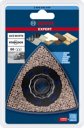 Płyta szlifierska z węglików spiekanych Bosch EXPERT AVZ 90 RT6 90 mm.