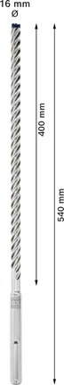 Wiertło udarowe Bosch EXPERT SDS max-8X 16x400x540 mm.