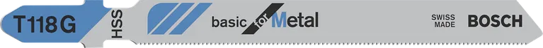 Brzeszczot Bosch T118G do cięcia metalu.