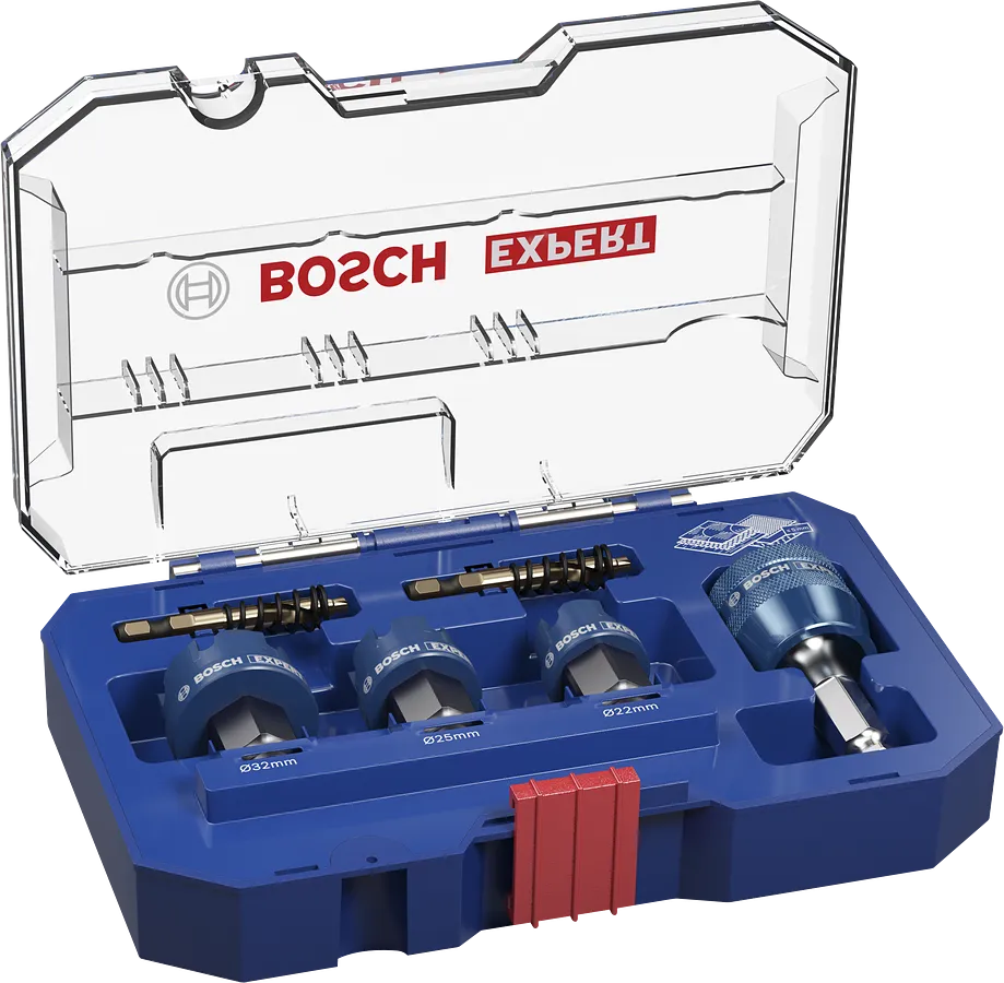Zestaw pił otwornic do blachy Bosch EXPERT 22/25/32×5 mm.