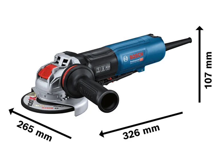 Szlifierka kątowa Bosch GWX 17-125 PSB z systemem X-LOCK.