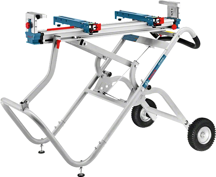 Stojak do piły ukosowej Bosch GTA 2500 W z kółkami.