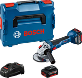 Zestaw akumulatorowej szlifierki kątowej Bosch GWS 18V-10.