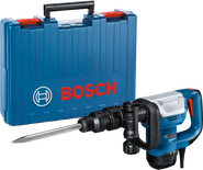 Młot wyburzeniowy Bosch GSH 5 z walizką transportową.
