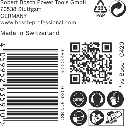 Papier ścierny Bosch EXPERT C470 100x150mm G60 50 szt.