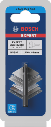 Wiertło prowadzące do piły otworowej Bosch EXPERT do blachy 6x48 mm.