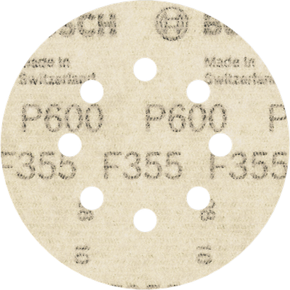 Tarcza ścierna Bosch PRO F355 125 mm G600 8 otworów.