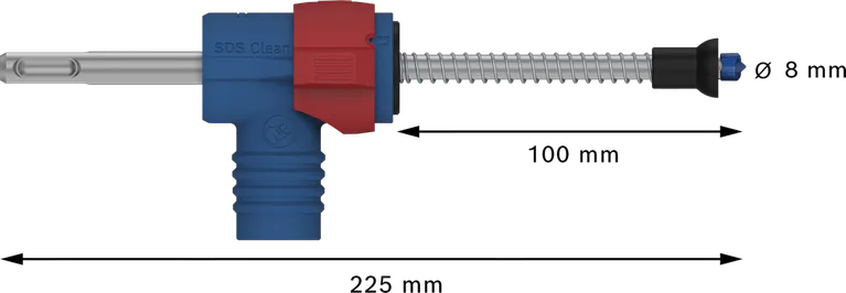 Zestaw wierteł udarowych Bosch EXPERT SDS Clean plus-8X, 8 mm.
