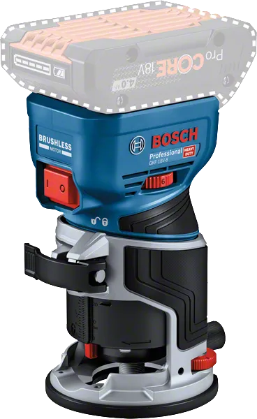 Frezarka akumulatorowa Bosch GKF 18V-8 z akumulatorem ProCORE 4Ah.