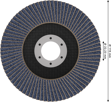 Tarcza listkowa Bosch PRO X571 115mm G60 do szlifowania metali.