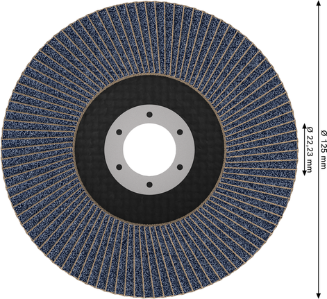 Tarcza listkowa Bosch PRO X571 125 mm G80 do szlifierek kątowych.