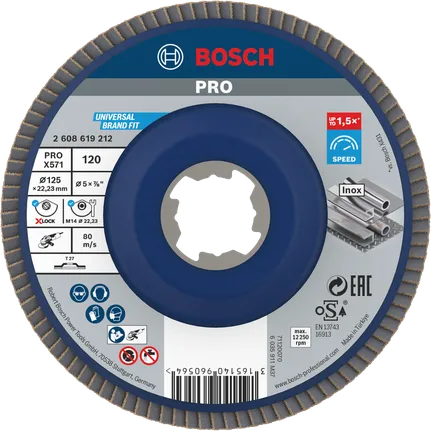 Tarcza listkowa Bosch PRO X571 125 mm G120 X-Lock.