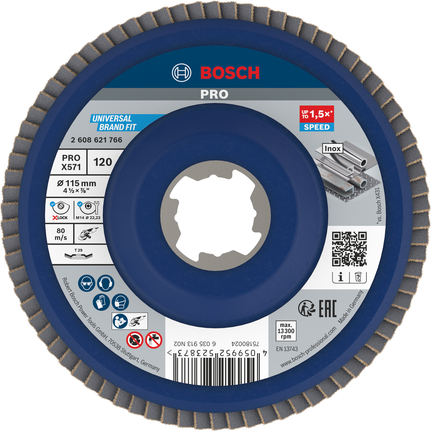 Tarcza listkowa Bosch PRO X571 kątowa 115 mm G120 X-Lock.