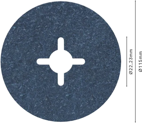 Tarcza fibrowa Bosch PRO R574 115 mm G36 do szlifowania.