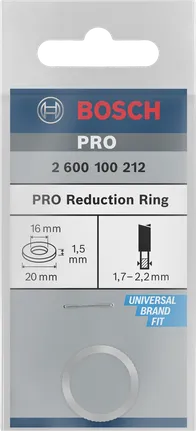 Pierścień redukcyjny Bosch PRO 20×1,5×16 mm.
