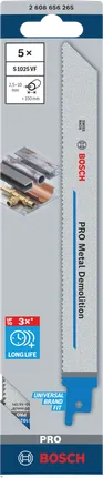 Bosch PRO Metal Demolition S1025VF 5 szt. ostrzy 200 mm.