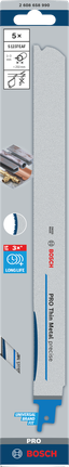 Zestaw brzeszczotów BIM do wyrzynarki Bosch PRO Thin Metal S1237EAF.