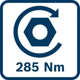 Zakrętarka udarowa akumulatorowa Bosch GDX 18V-285 z gniazdem 18 V.