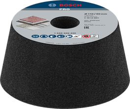 Ściernica garnkowa stożkowa Bosch PRO Stone G30 do szlifowania kamienia.