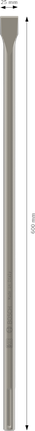 Dłuto płaskie Bosch PRO SDS max-4C 25 x 600 mm.
