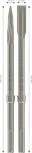 Zestaw dłut Bosch PRO SDS max-5C, spiczaste i płaskie 400 mm.