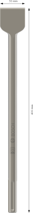 Dłuto łopatkowe Bosch PRO SDS max-4C 50 x 400 mm.
