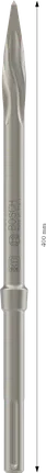 Dłuto szpiczaste Bosch PRO SDS max-5C 400 mm do prac wyburzeniowych.