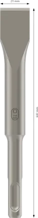 Dłuto płaskie Bosch PRO SDS plus-4C 20x140 mm.