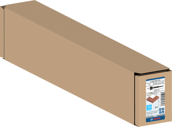 Dłuto łopatkowe Bosch PRO SDS plus-4C 40×250mm, 5 szt.