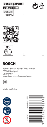 Opakowanie wiertła świdrowego do drewna Bosch PRO 24 x 95 x 160 mm.