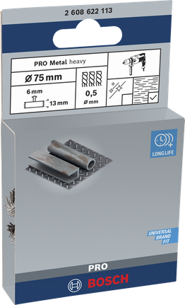 Koło druciane ciężkie Bosch PRO Metal 75×0,5 mm.