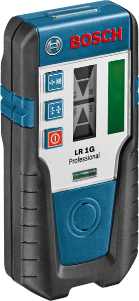 Odbiornik laserowy Bosch LR 1G, IP65, pyłoszczelny i zabezpieczony przed zachlapaniem.