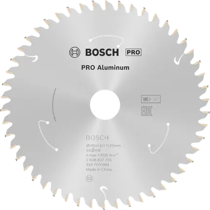 Tarcza akumulatorowa do pilarki tarczowej Bosch PRO Aluminium 140 mm 50 zębów.