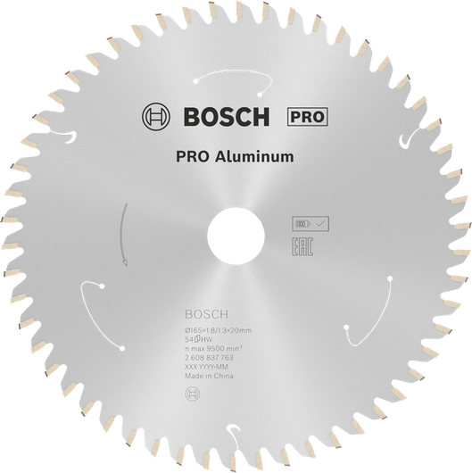 Tarcza tnąca Bosch PRO Aluminium, 54 zęby.