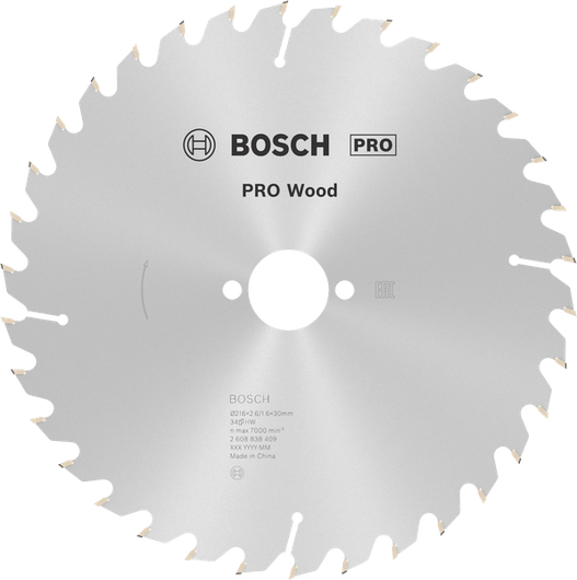 Tarcza tnąca do drewna Bosch PRO Wood 216 mm T34.