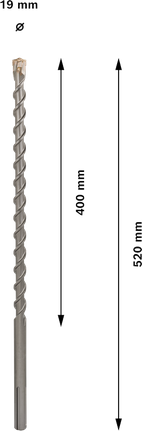 Wiertło udarowe Bosch PRO SDS max-7, średnica 19 mm.