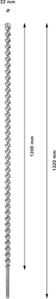 Wiertło Bosch PRO SDS-max-7 32x1200x1320 mm.