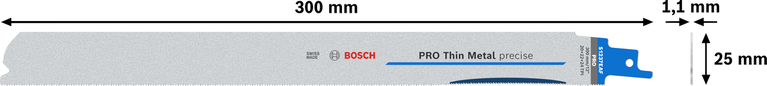 Precyzyjna tarcza tnąca BIM Bosch PRO Thin Metal S1237EAF, 300 mm.