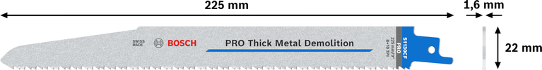 Tarcza rozbiórkowa Bosch PRO Thick Metal S1130CF, 225 mm.