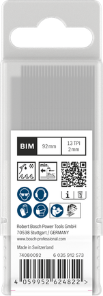 Brzeszczoty do wyrzynarki Bosch PRO Metal grube T121BFC 92 mm 25 szt.