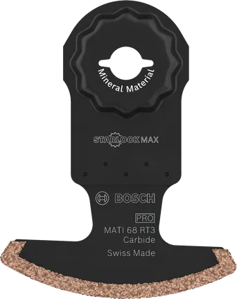 Wielofunkcyjny brzeszczot Bosch PRO MATI 68 RT3 do materiałów mineralnych.