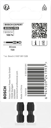 Bity Bosch PRO Torx T20 55 mm 2 szt.