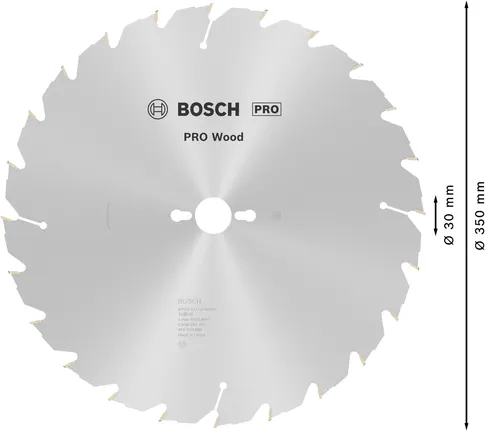 Tarcza tnąca Bosch PRO Wood 350 mm T24.
