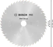 Akumulatorowa tarcza tnąca do pilarki Bosch PRO Wood 254 mm.